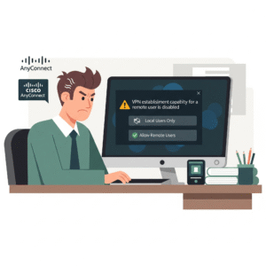why is my vpn establishment from a remote user disabled