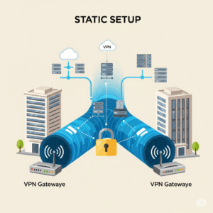 which statement describes an important characteristic of a site‑to‑site vpn