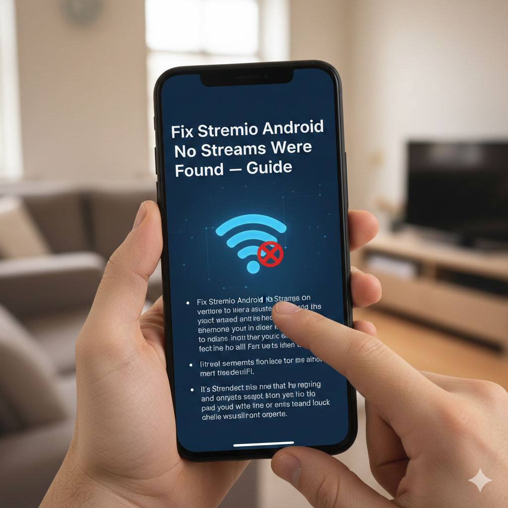 Fix Stremio Android No Streams Were Found – Quick Guide