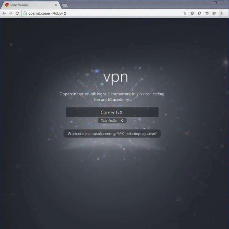 does opera gx have a vpn