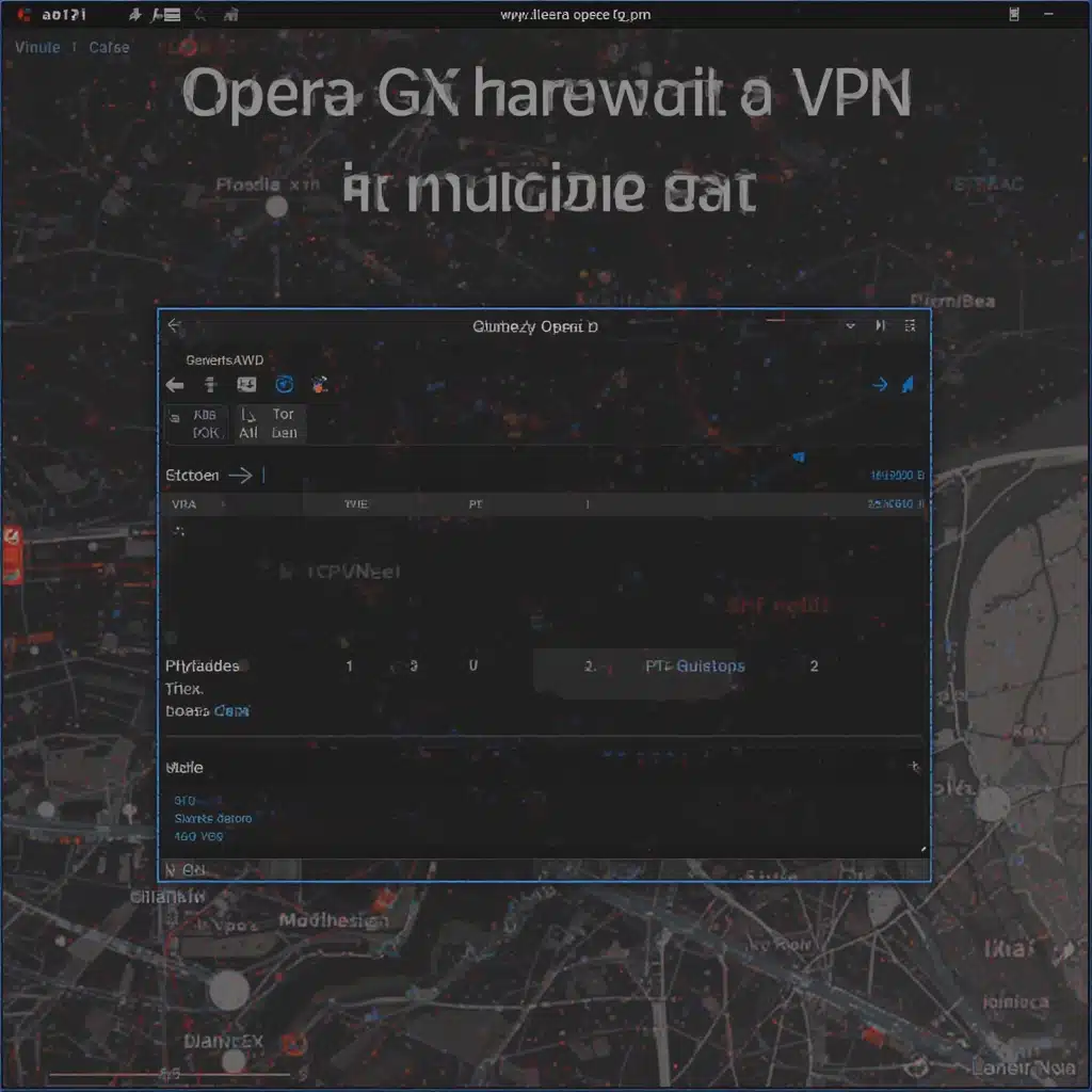 does opera gx have built in vpn
