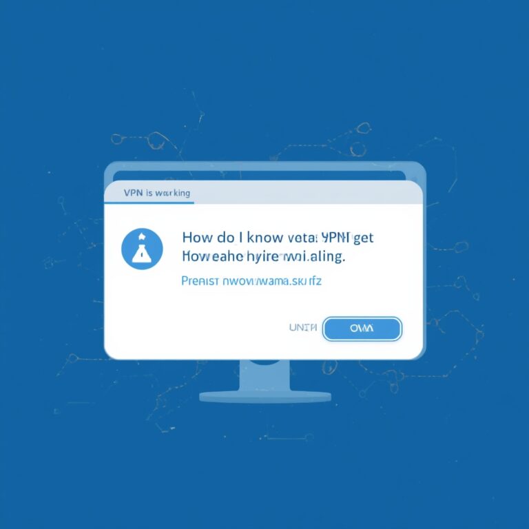 how do i know vpn is working