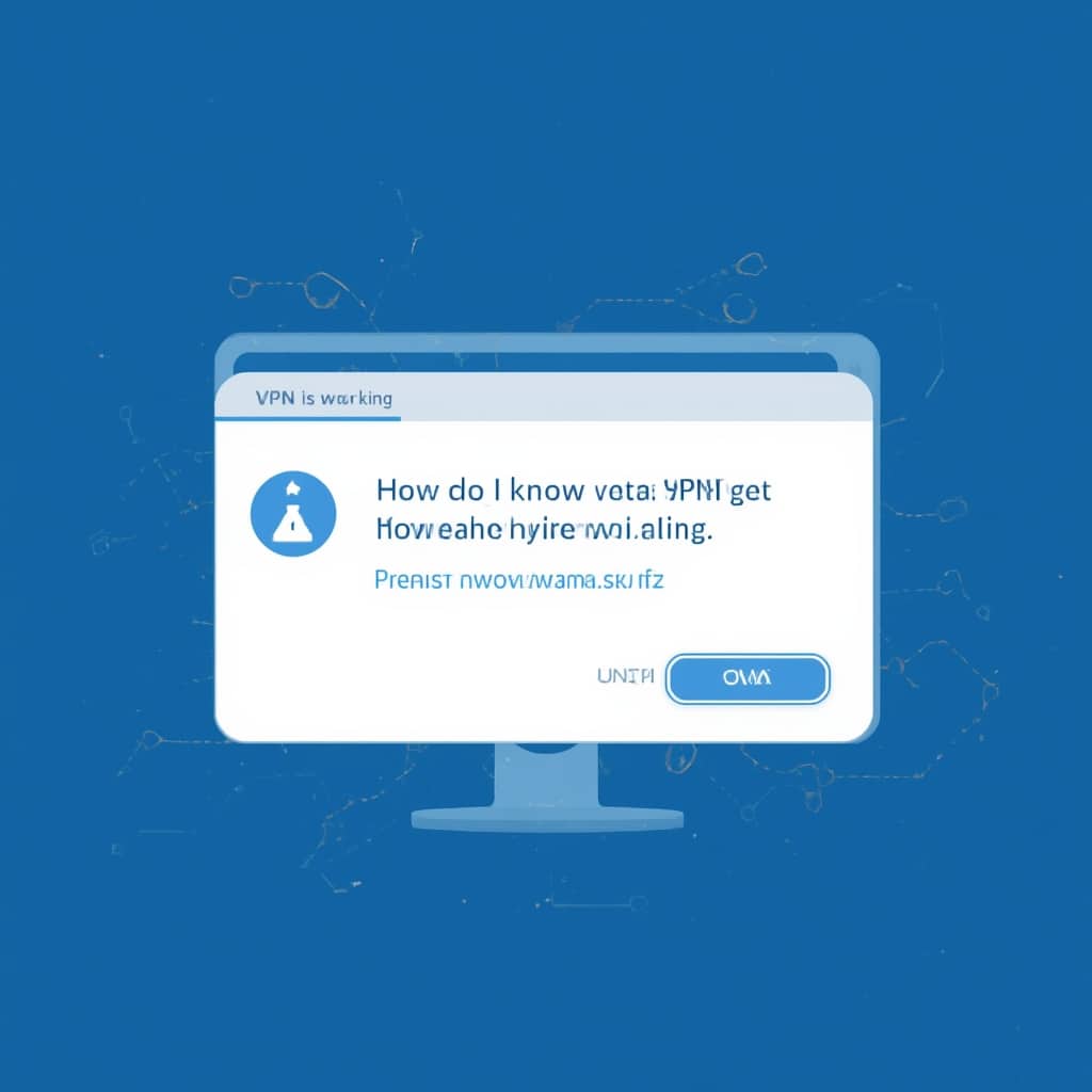 how do i know vpn is working