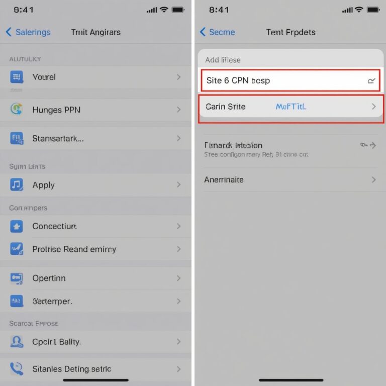 how to add vpn configuration to iphone