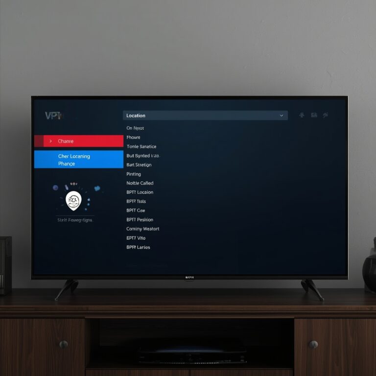 how to change vpn location on tv