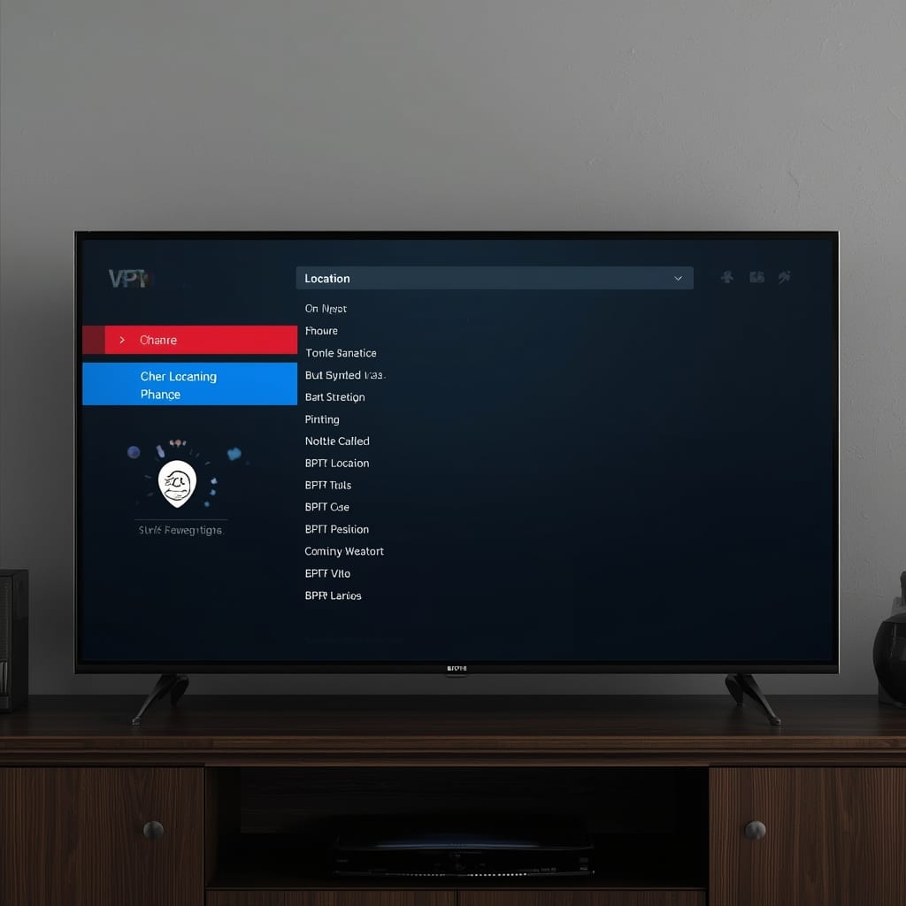 how to change vpn location on tv