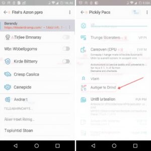 how to change vpn on android