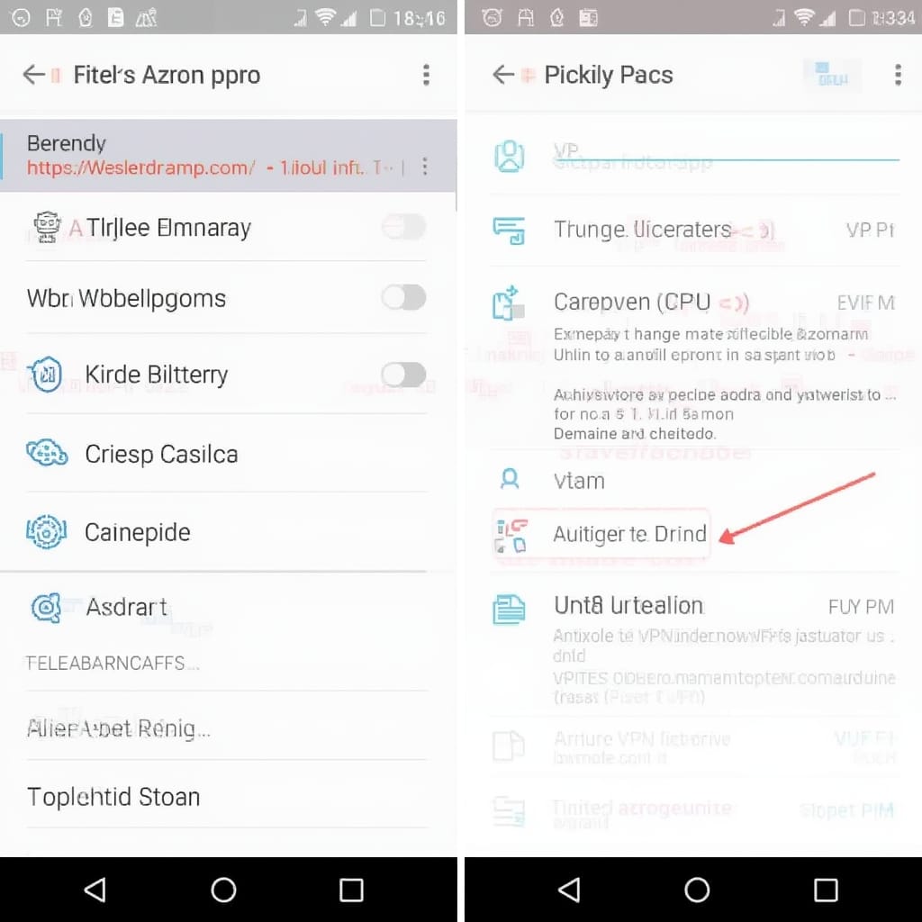 how to change vpn on android