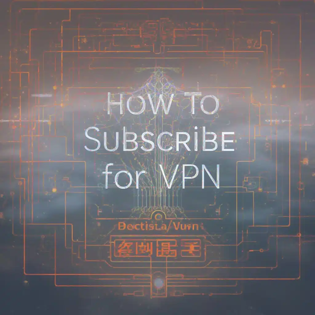 how to subscribe for vpn