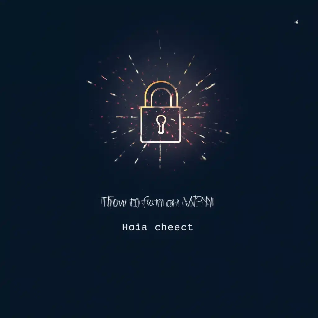 how to turn on vpn