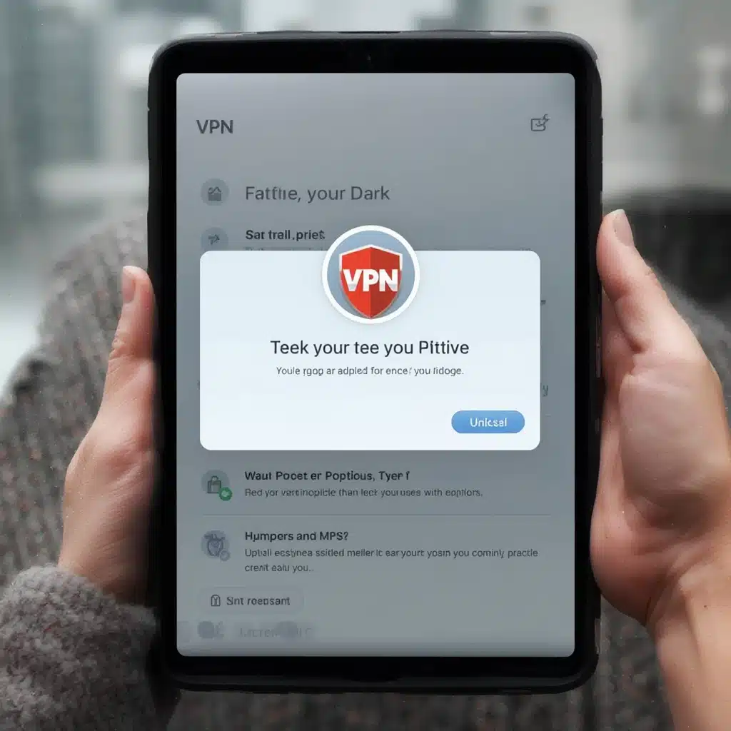 how to uninstall vpn from ipad