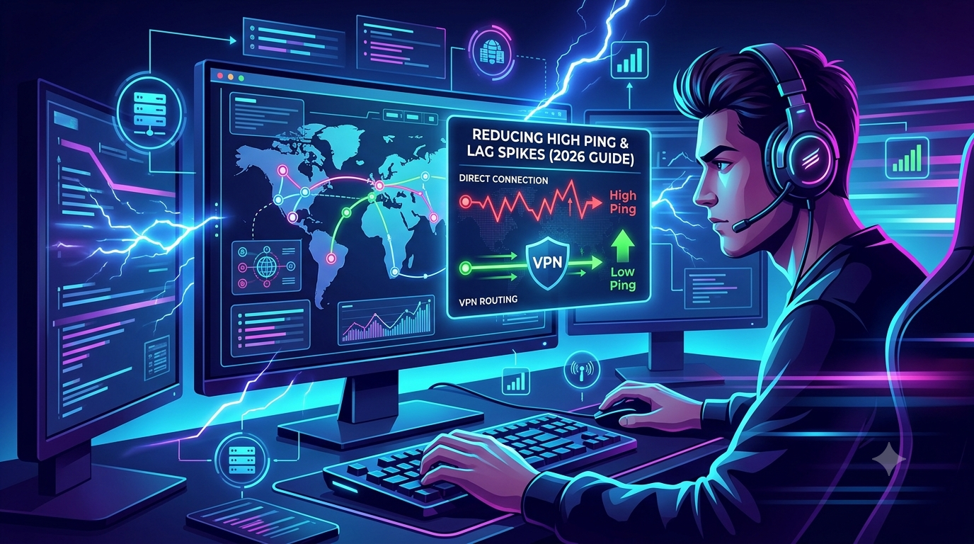 How to Reduce High Ping and Lag Spikes with a VPN (2026 Guide)