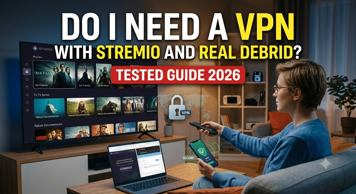 Do I Need a VPN with Stremio and Real Debrid? Tested Guide 2026