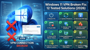 Windows 11 VPN Broken Fix: 12 Tested Solutions (2026)