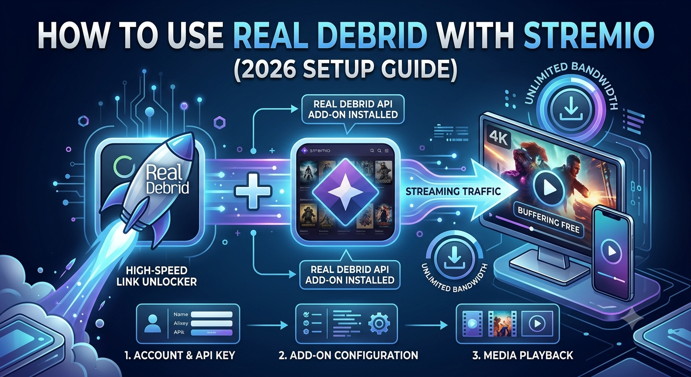 How to Use Real Debrid with Stremio (2026 Setup Guide)