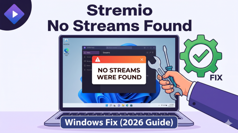 Stremio No Streams Were Found Windows Fix (2026 Guide)