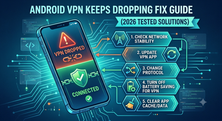 Android VPN Keeps Dropping Fix Guide (2026 Tested Solutions)
