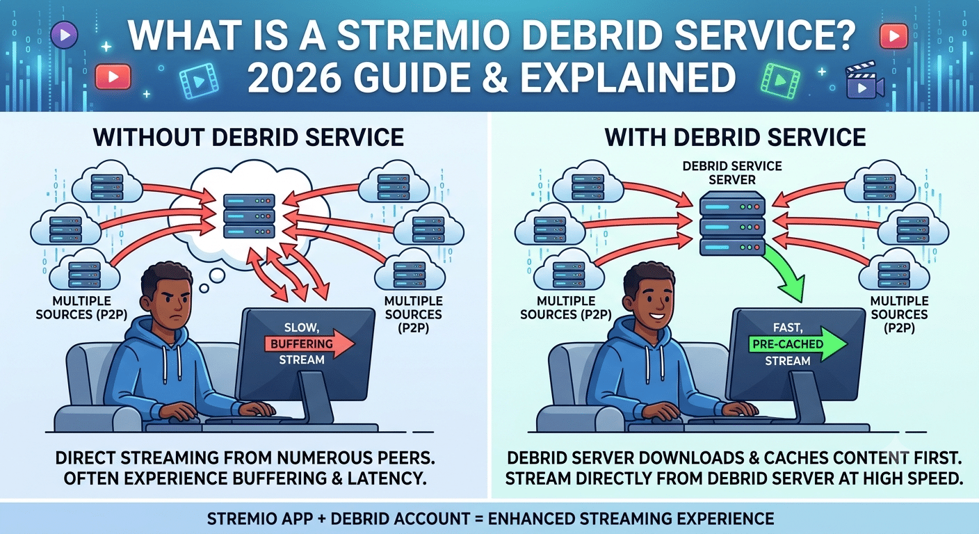 What Is a Stremio Debrid Service? 2026 Guide & Explained