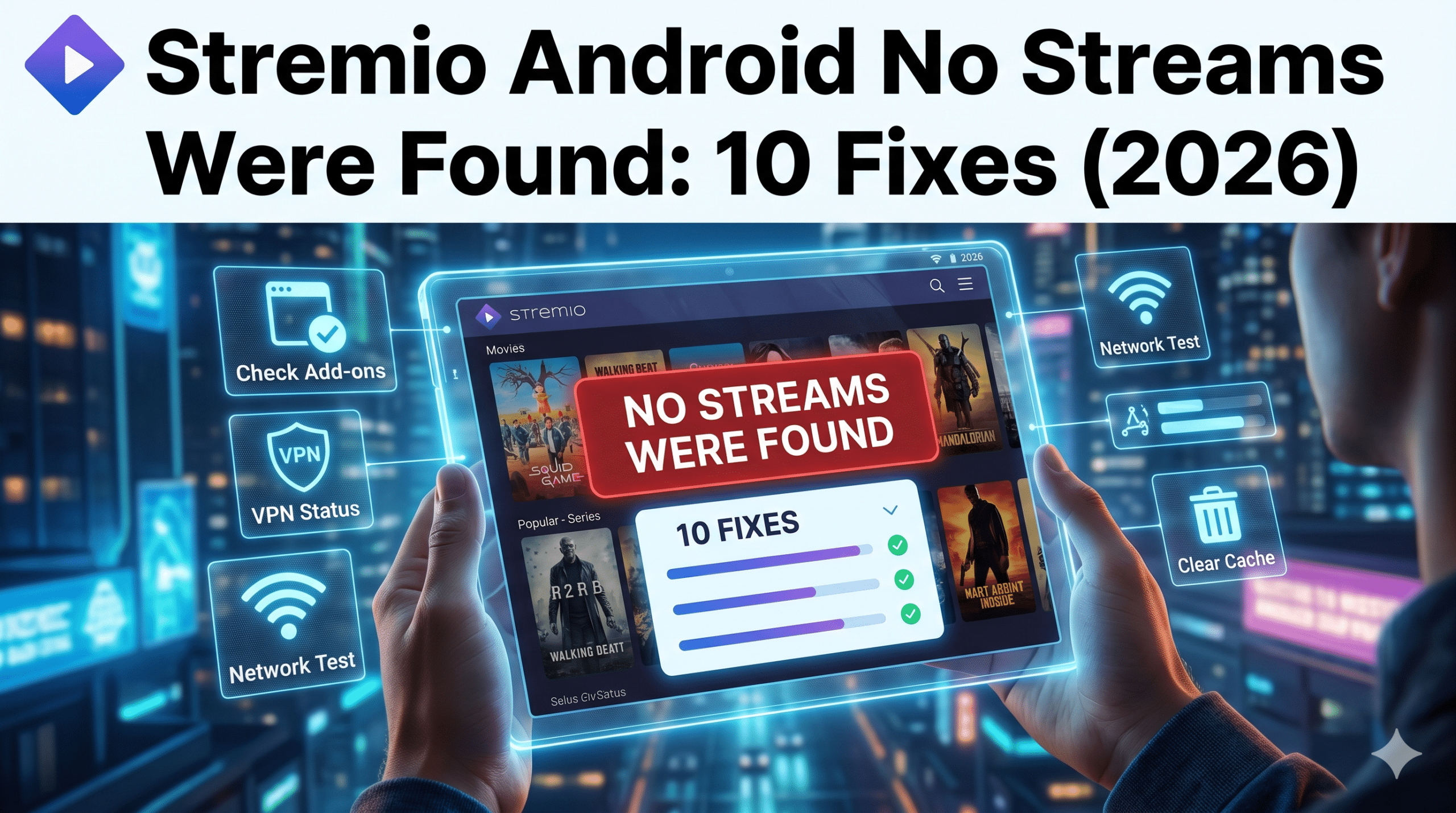 Stremio Android No Streams Were Found: 10 Fixes (2026)