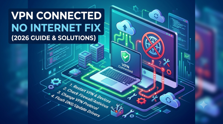 VPN Connected but No Internet Fix (2026 Guide & Solutions)