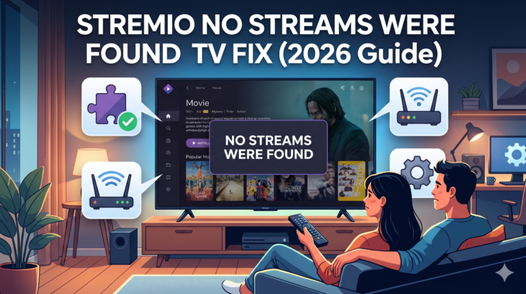 Stremio No Streams Were Found TV Fix (2026 Guide)