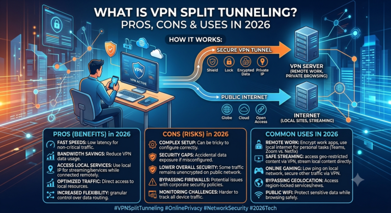 What Is VPN Split Tunneling? Pros, Cons & Uses in 2026