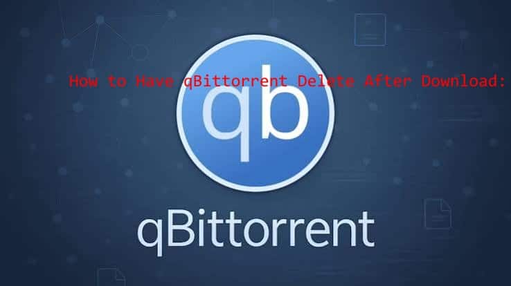 how to have qbittorrent delete after download
