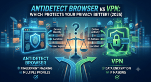 antidetect browser vs vpn: Which Protects Your Privacy Better? (2026)