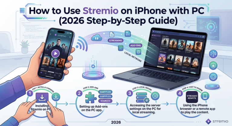 How to Use Stremio on iPhone with PC (2026 Step-by-Step Guide)