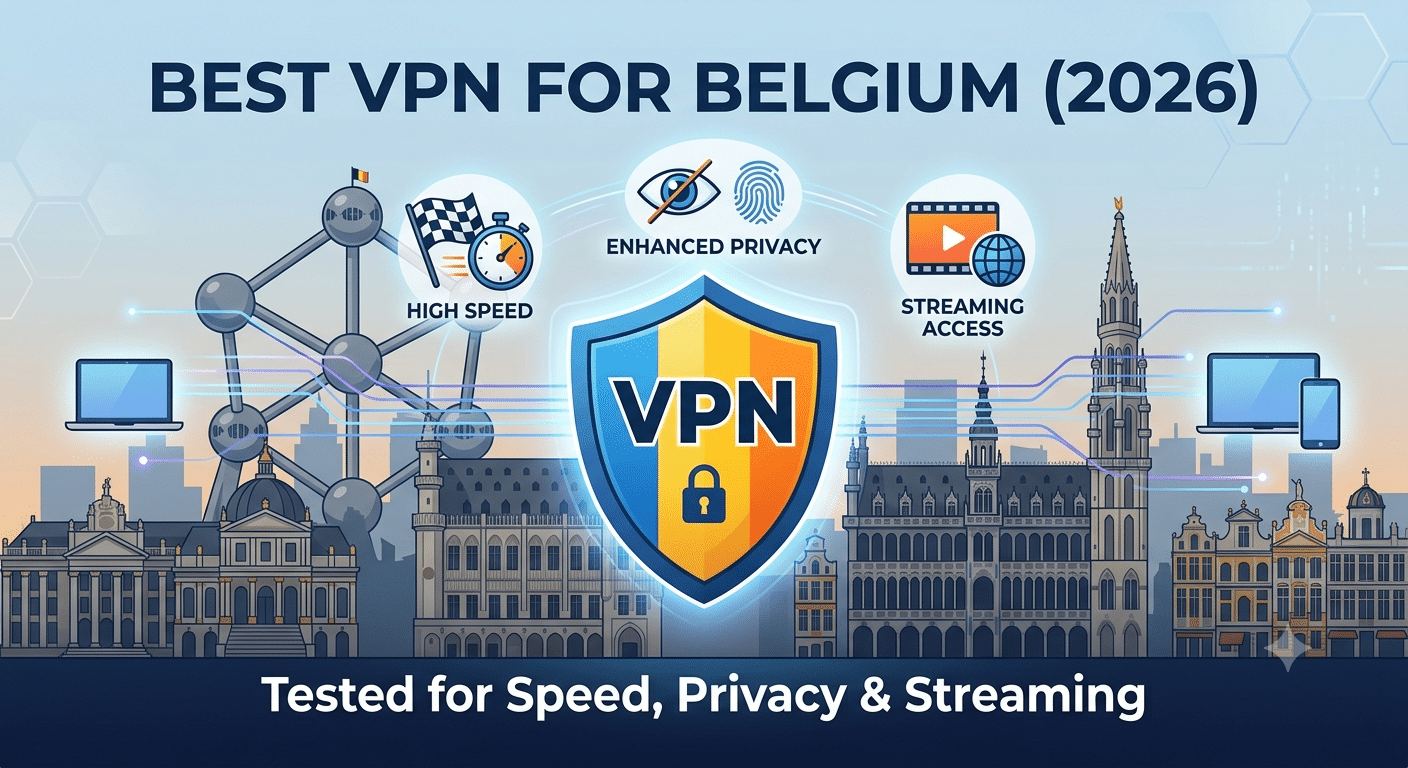 Best VPN for Belgium (2026): Tested for Speed, Privacy & Streaming