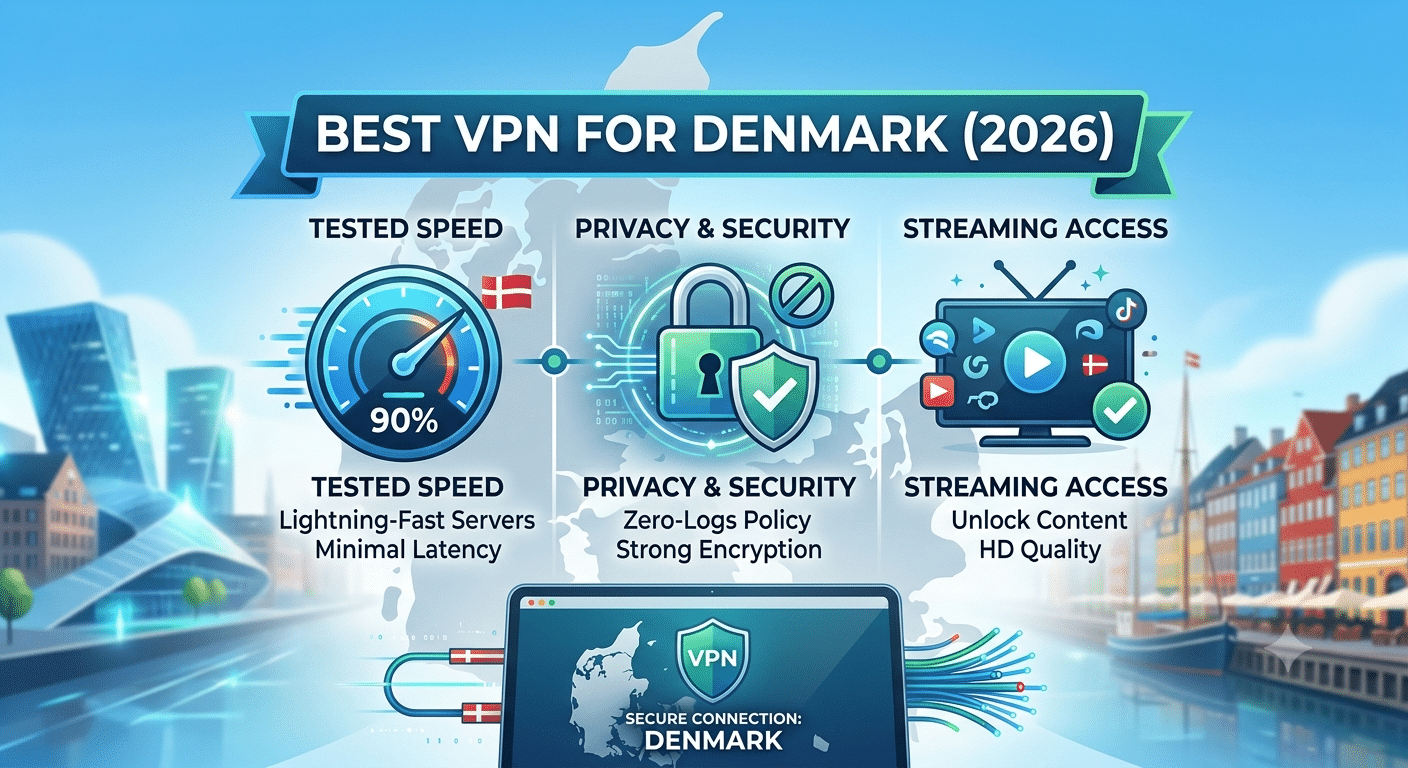 Best VPN for Denmark (2026): Tested Speed, Privacy & Streaming