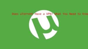 does utorrent have a vpn​